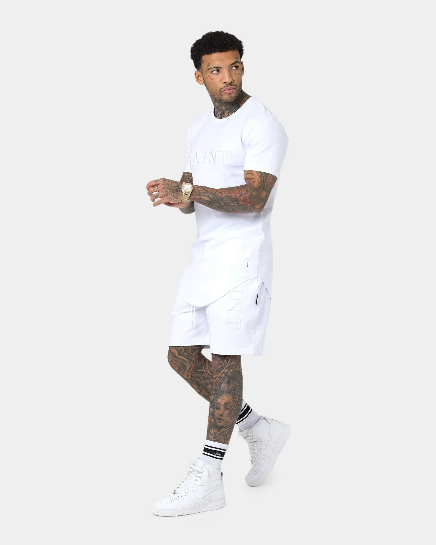 hypoallergenic Saint Morta Annex El Duplo Short Sleeve T-Shirt White/White