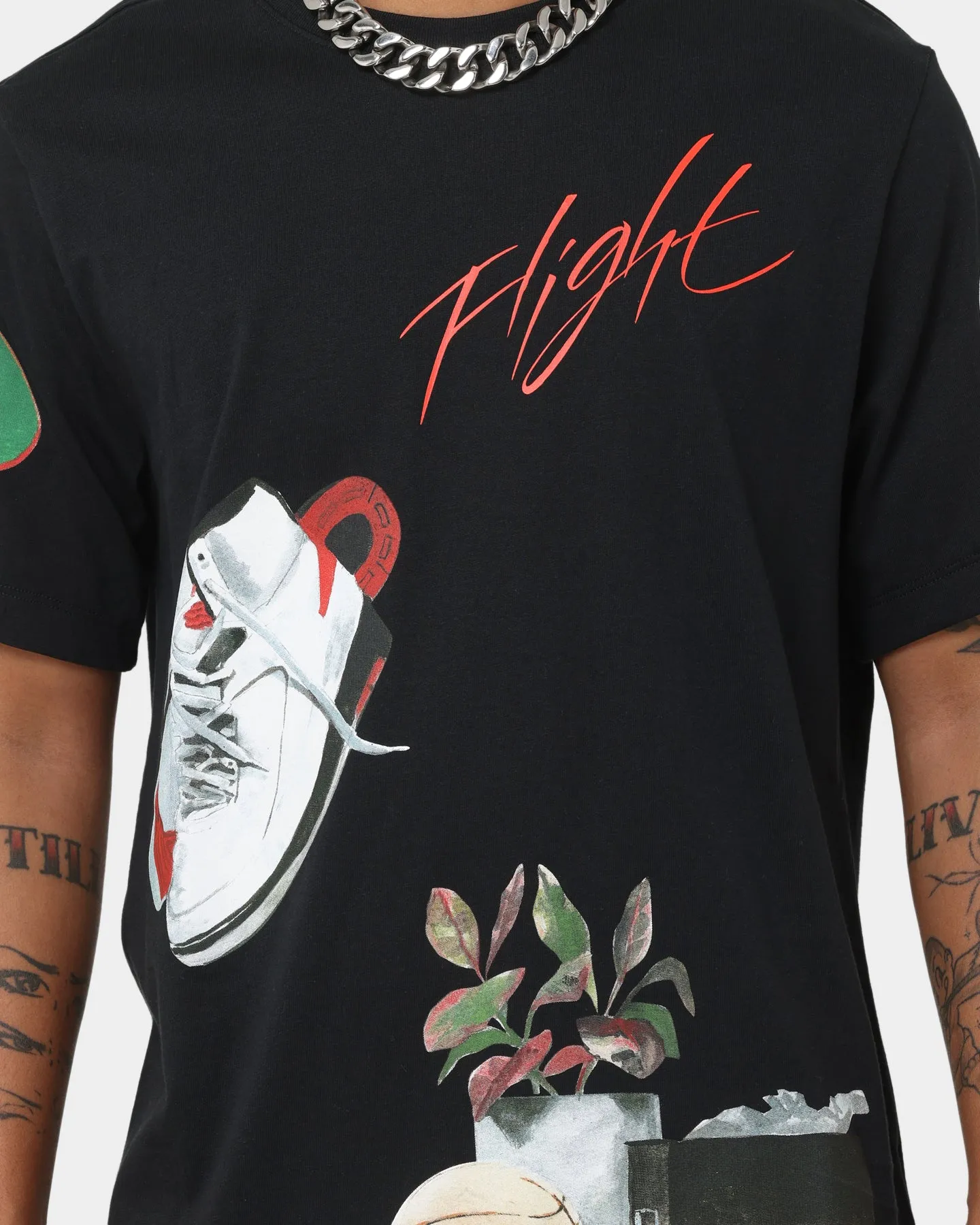 Versatile Style Trend Jordan Flight Artist Series GX T-Shirt Black