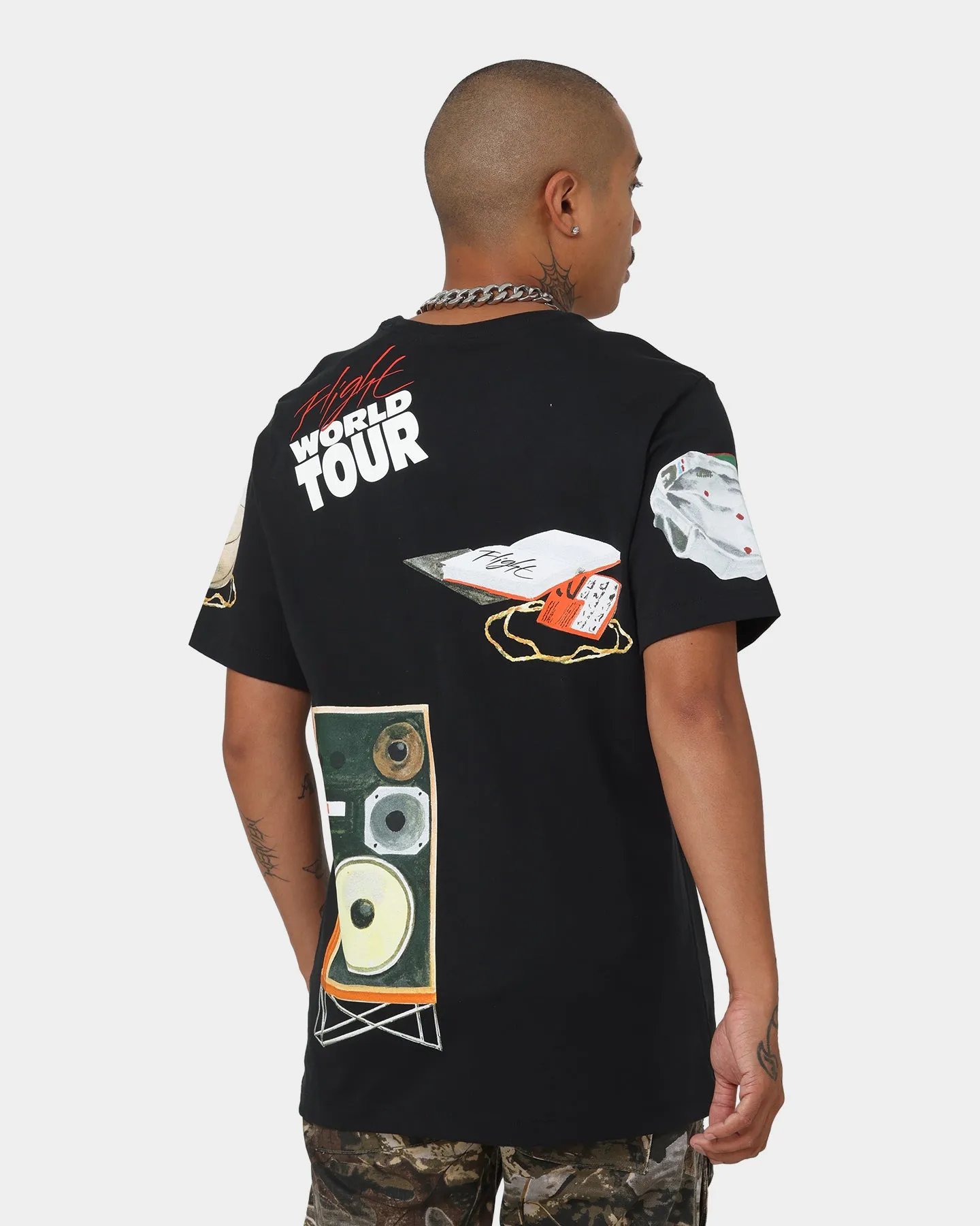 Jordan Flight Artist Series GX T-Shirt Black Slim Fit Cut Wrinkle Resistant Finish