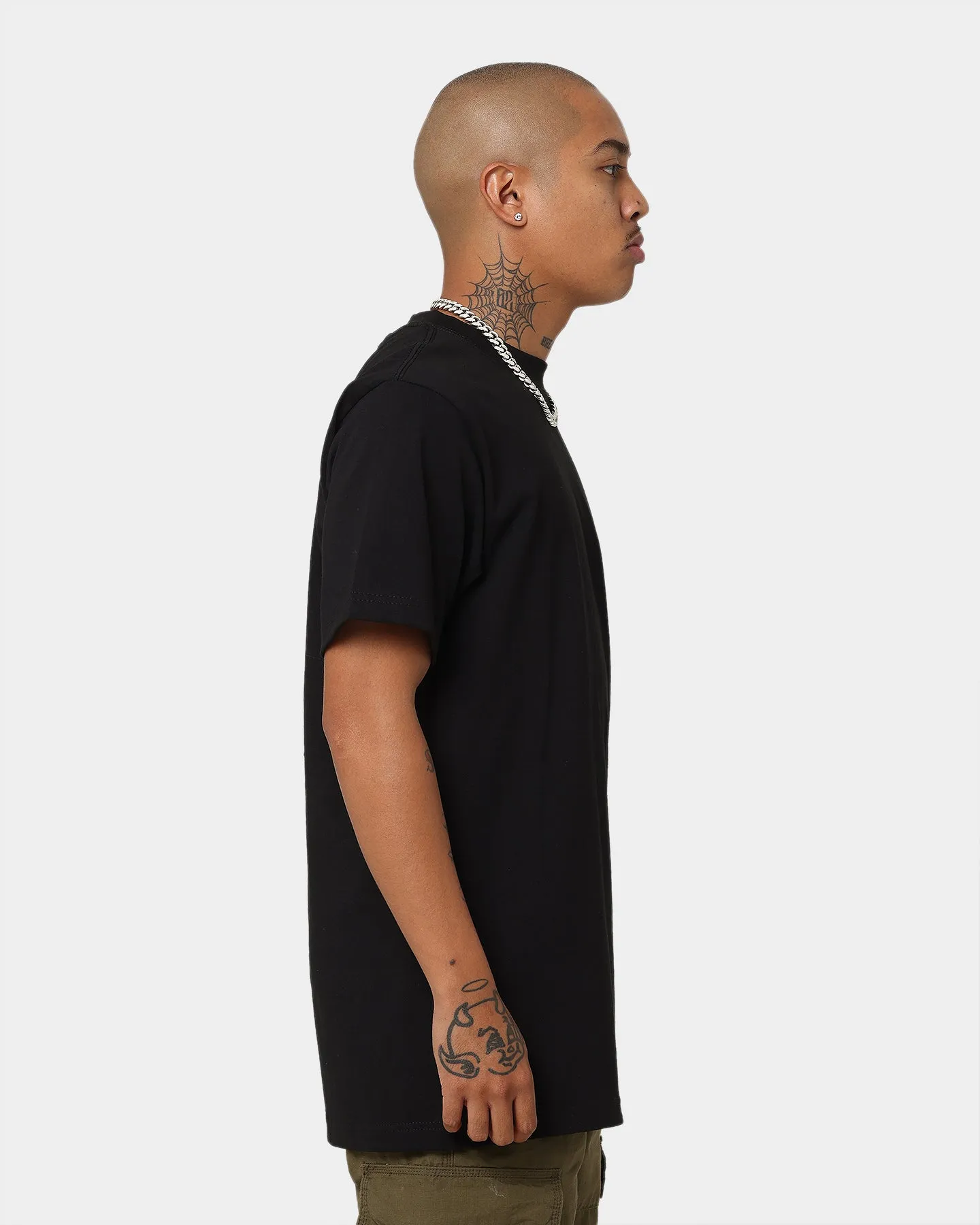 regular but not boring Stretchable Fabric Shaka Wear Max Heavyweight Short Sleeve T-Shirt Black