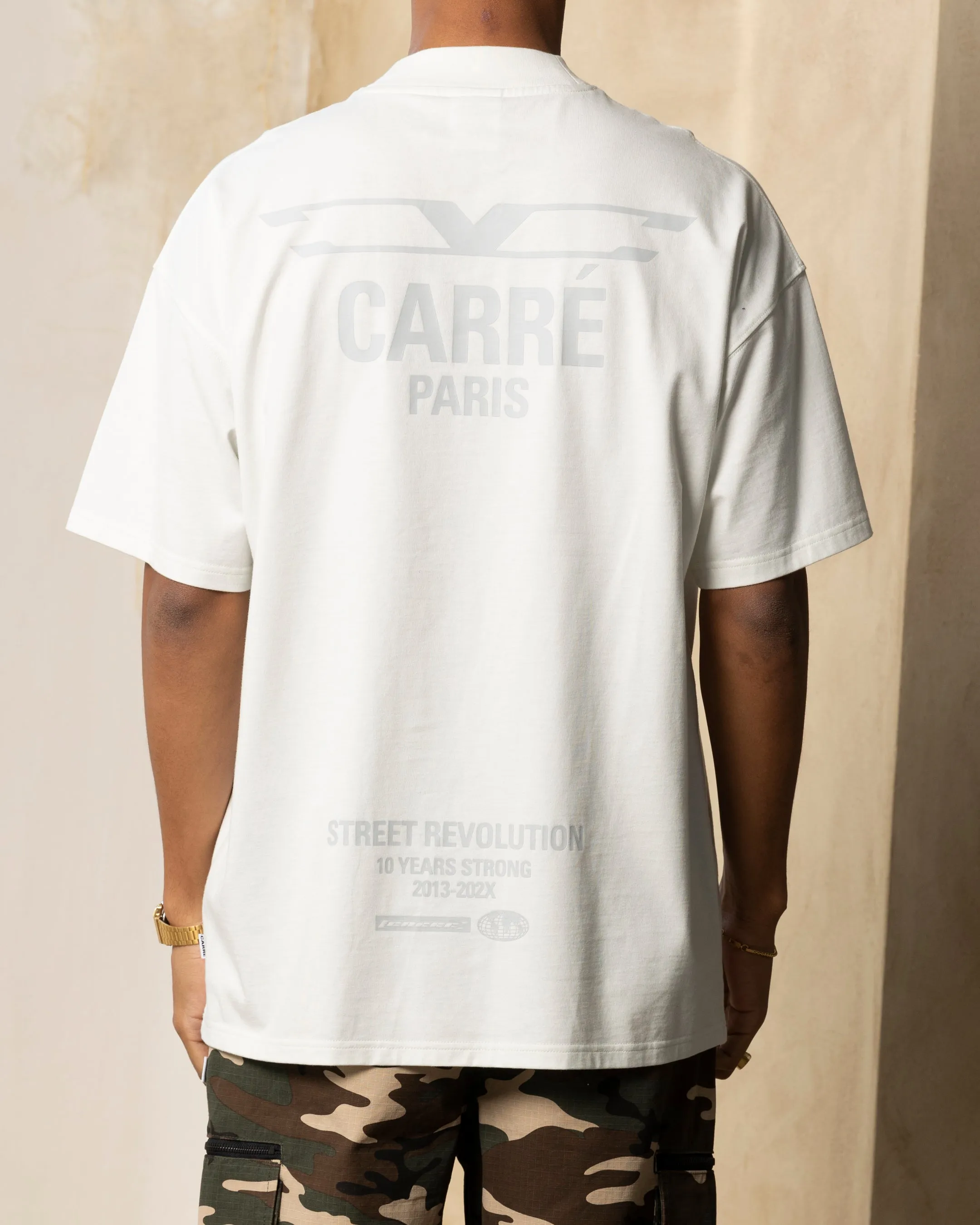 Carre Revolution Oversized T-Shirt Ice Grey back to school Casual Essentials Wear