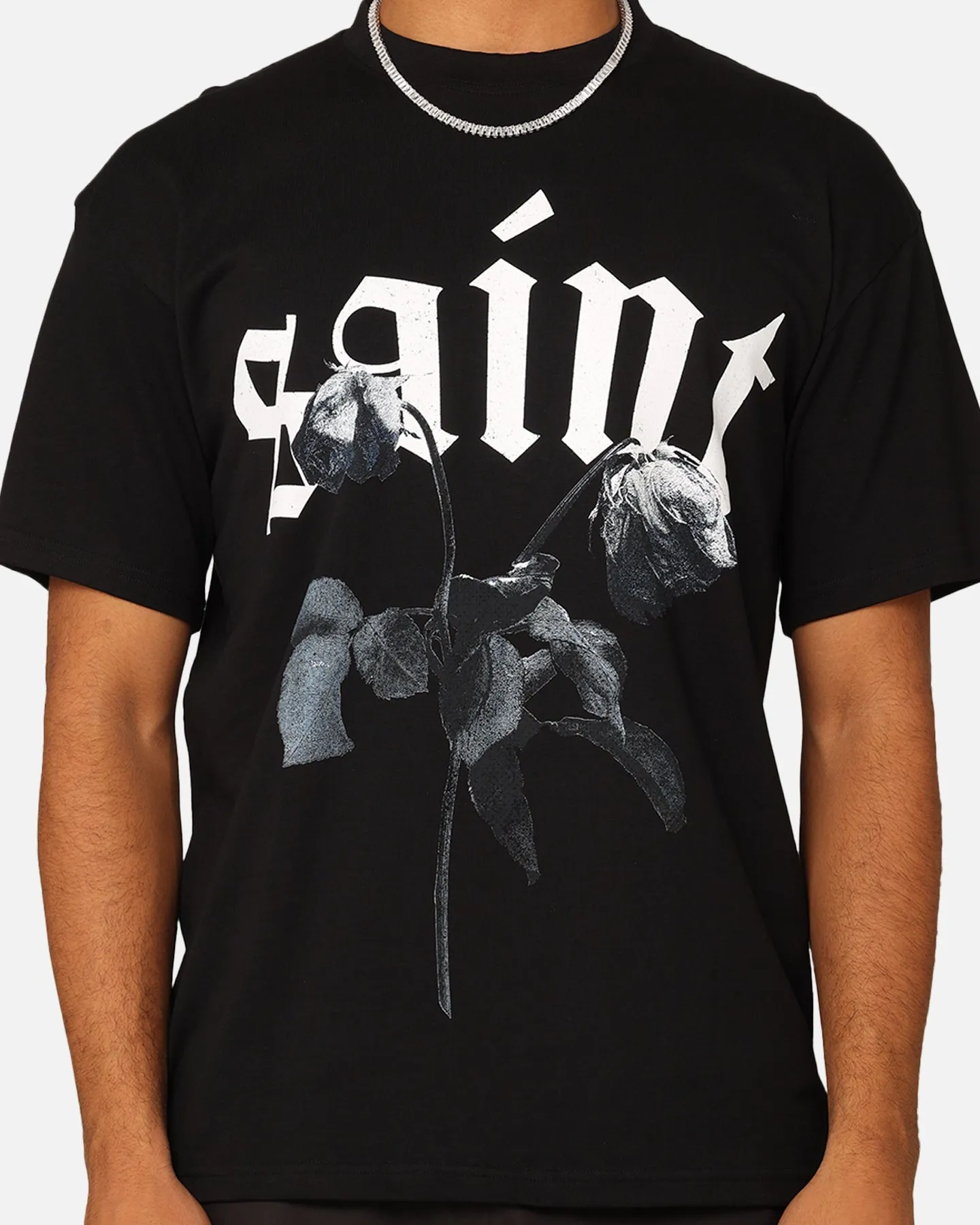 Saint Morta True Love Drop Shoulder T-Shirt Black Everyday Comfort