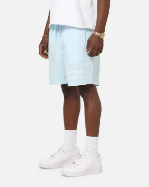 Carre Star Academy Beach Shorts Baby Blue holiday apparel Flexible Waist