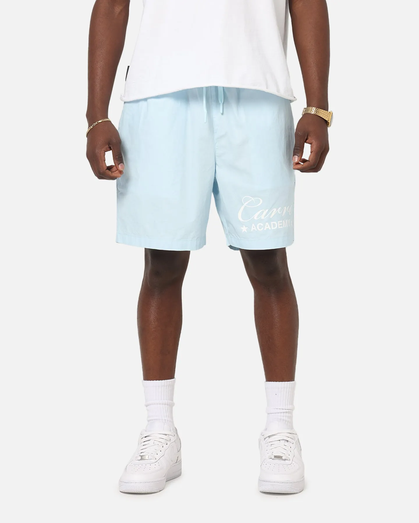 Flexibility Built-In Carre Star Academy Beach Shorts Baby Blue