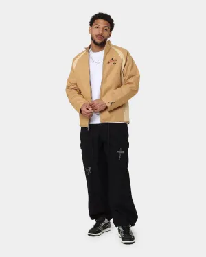 Jordan Flight Heritage Warmup Jacket Elemental Gold Heat Regulating Technology Breathable Feel
