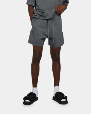 MNML Every Day Sweatshorts Dark Heather Chafe Free Edging Multi Pocket System