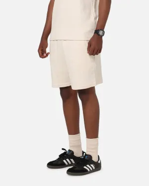Stretchable Fit Breathable Waist Adidas Trefoil Essentials Waffle Shorts Wonder White