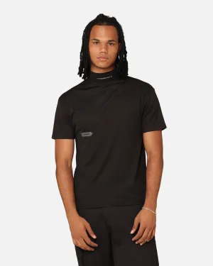 Comfortable Fit Wear Versatile Comfort Style Students Golf Signature Mock Neck T-Shirt Black