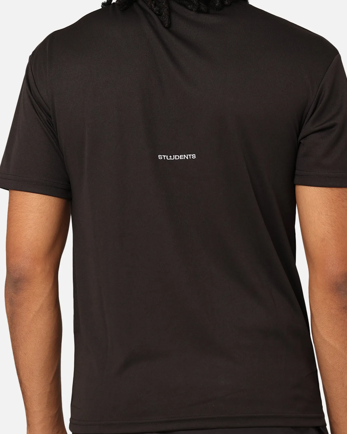 Students Golf Signature Mock Neck T-Shirt Black Affordable Fashion