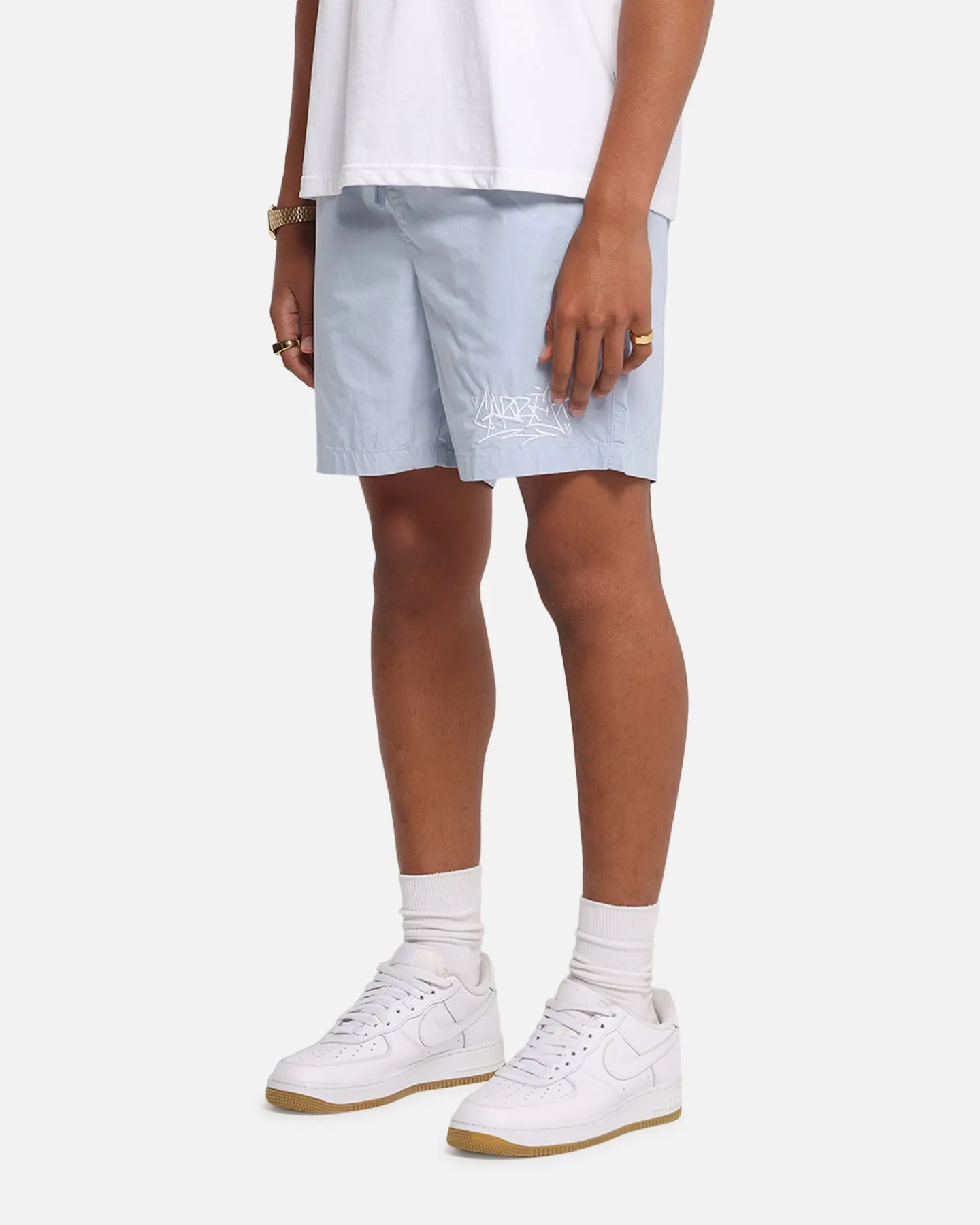 stain resistant coating Carre Tagline Beach Shorts Dirty Blue