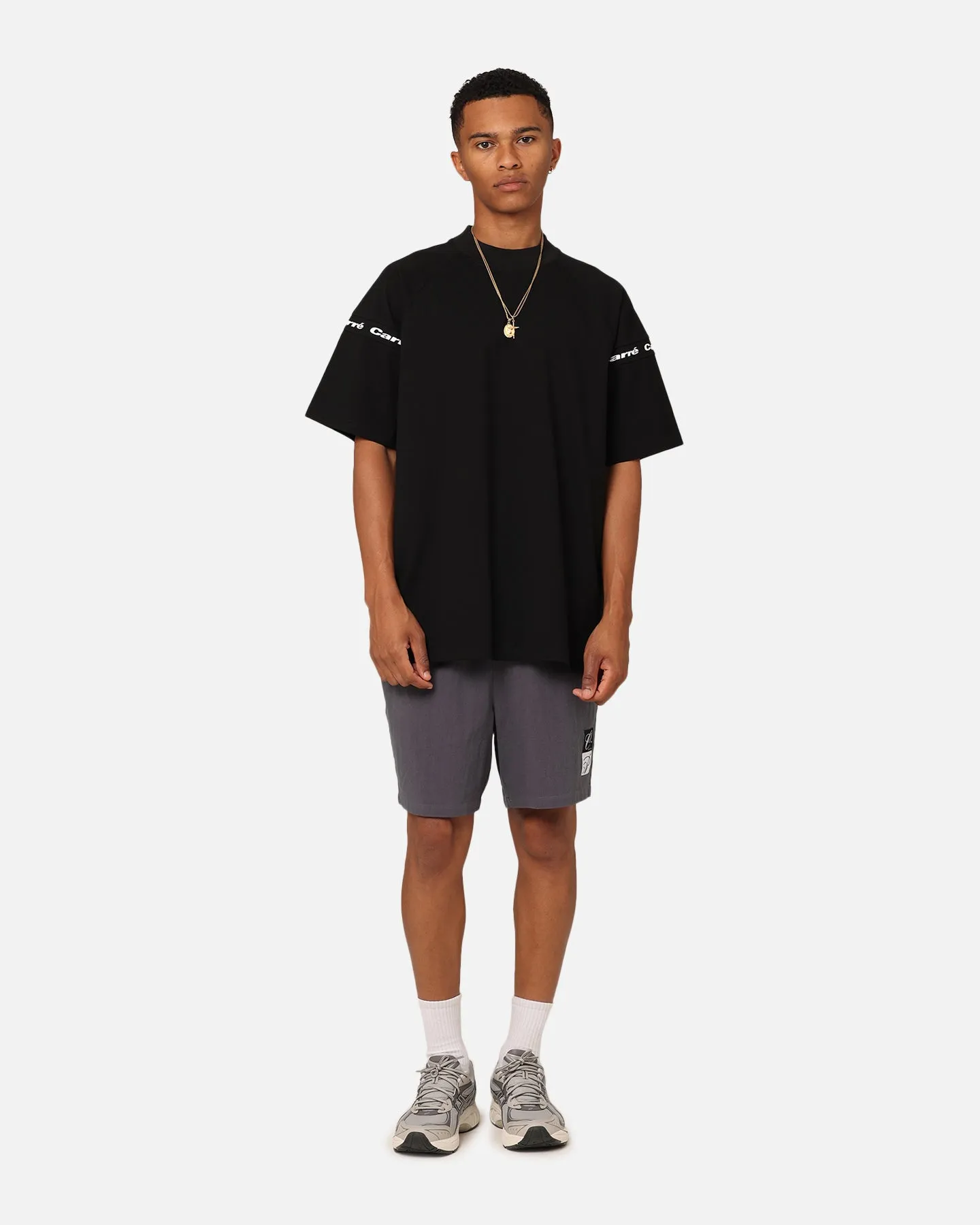 Carre Prime Oversized Raglan T-Shirt Black Casual Fit