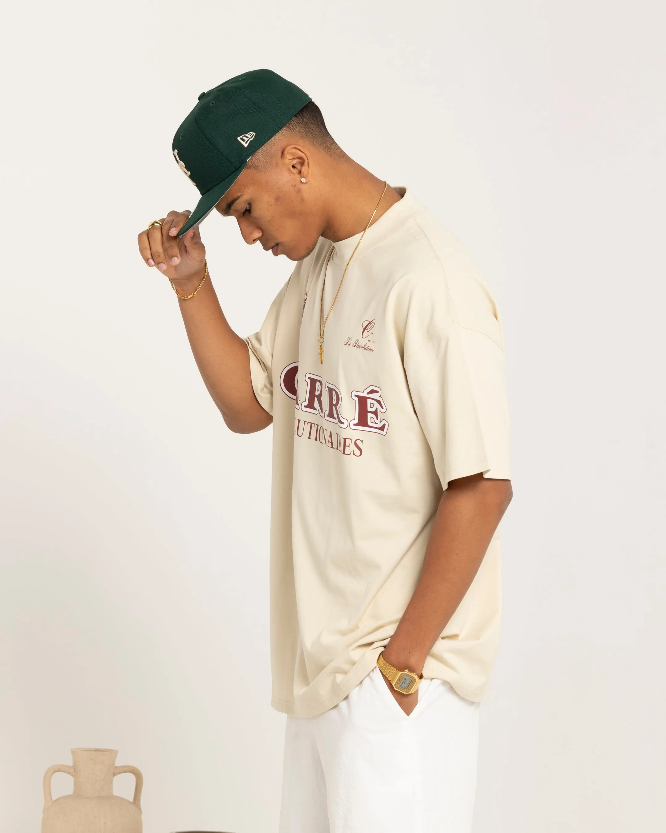 Carre Formula Oversized T-Shirt Off White City Outfit Reinforced Neckline