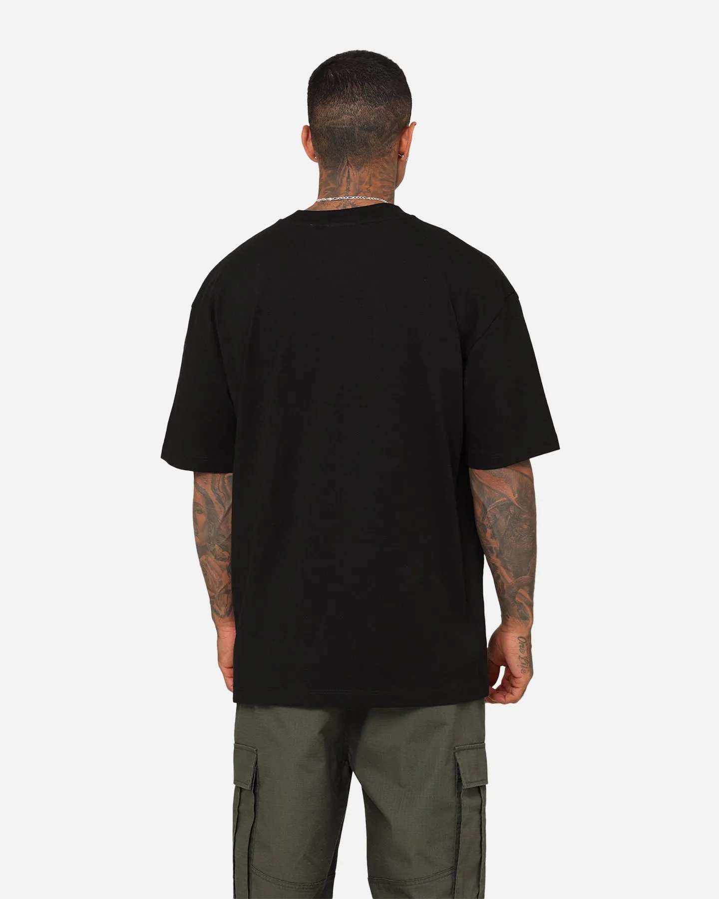 Chilly Comfort Wear Outdoor Fashion Champion Embroidered T-Shirt Black
