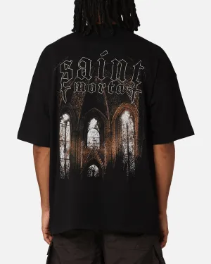 Saint Morta Divine Reverence T-Shirt Black Classic Style Trend