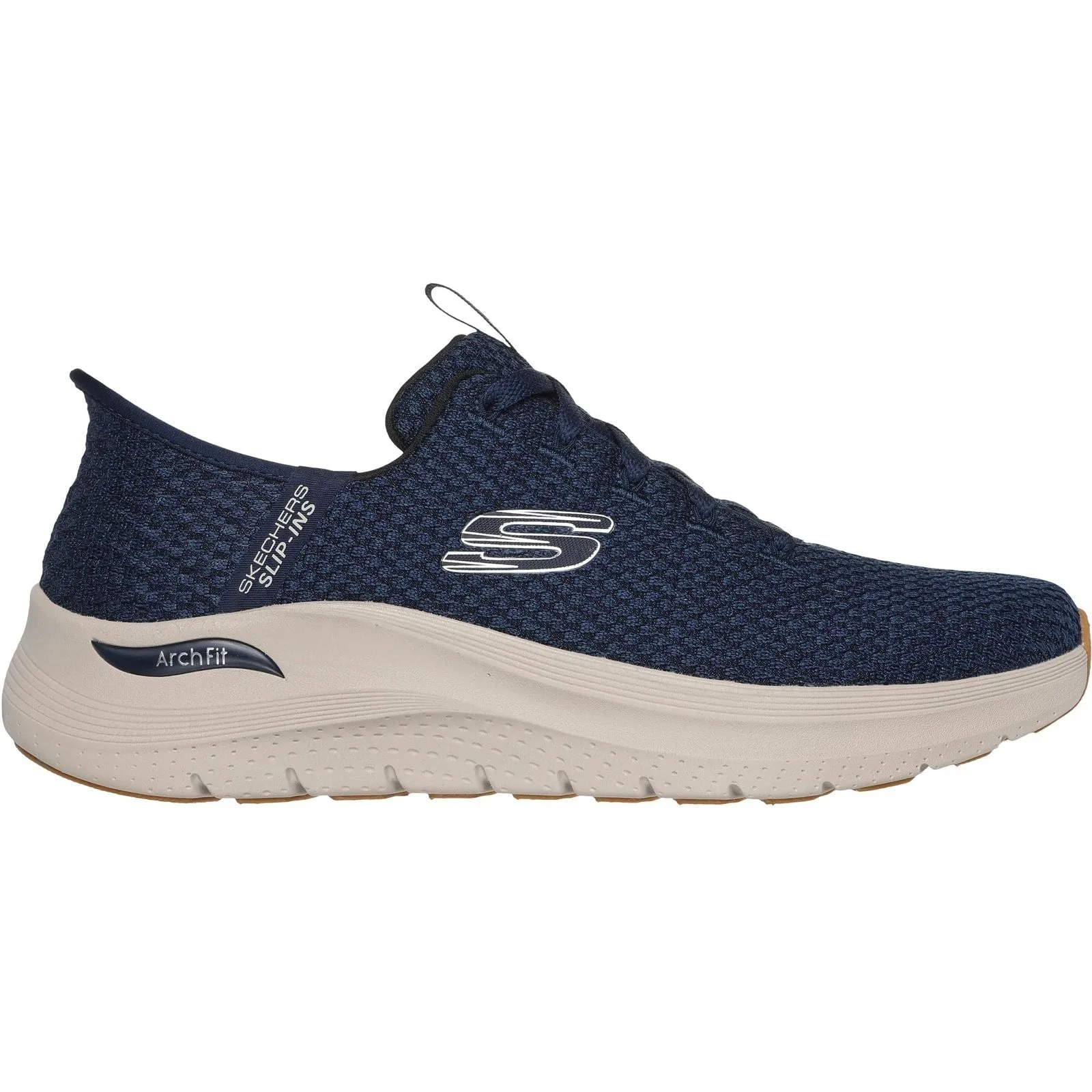 Skechers Mens Arch Fit 2.0 Look Ahead Shoe Navy Retro Core Game Ready