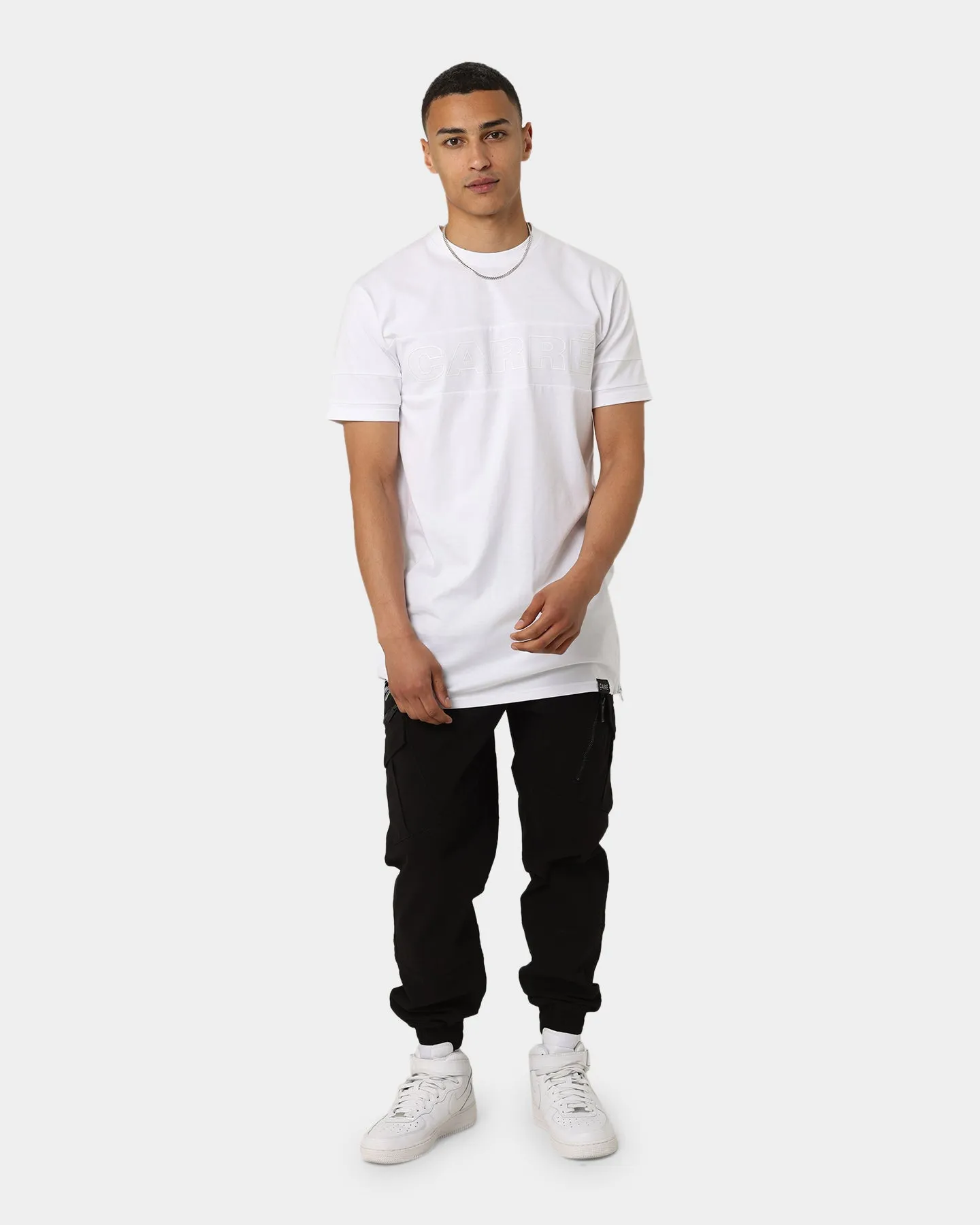 Durable Colorfast Finish Carr?? Panneau T-Shirt White/White