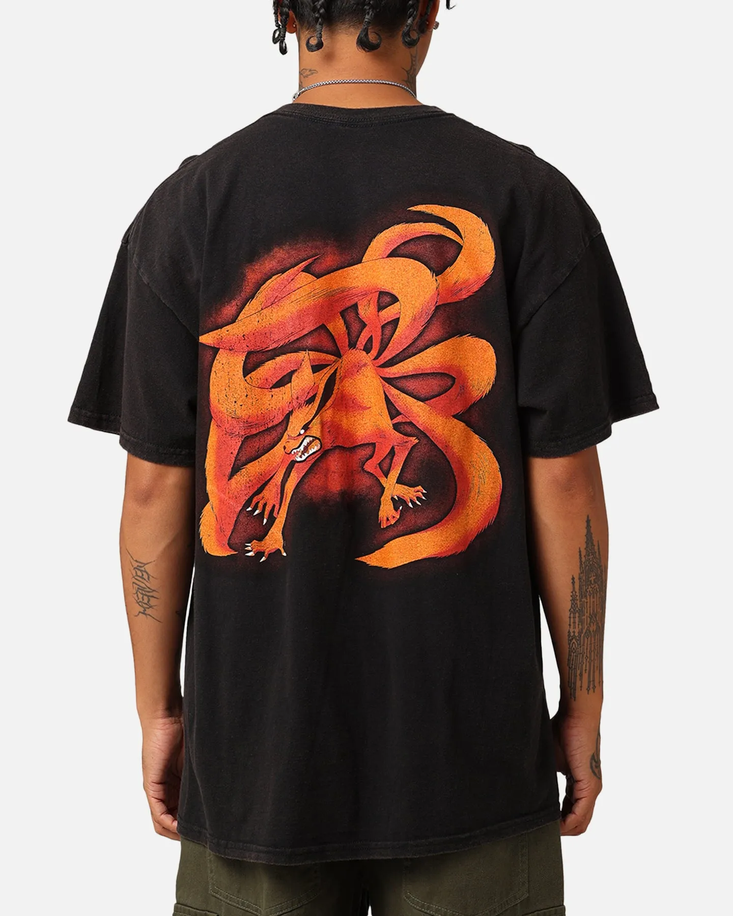 Goat Crew X Naruto Vintage T-Shirt Black Wash Street Casual