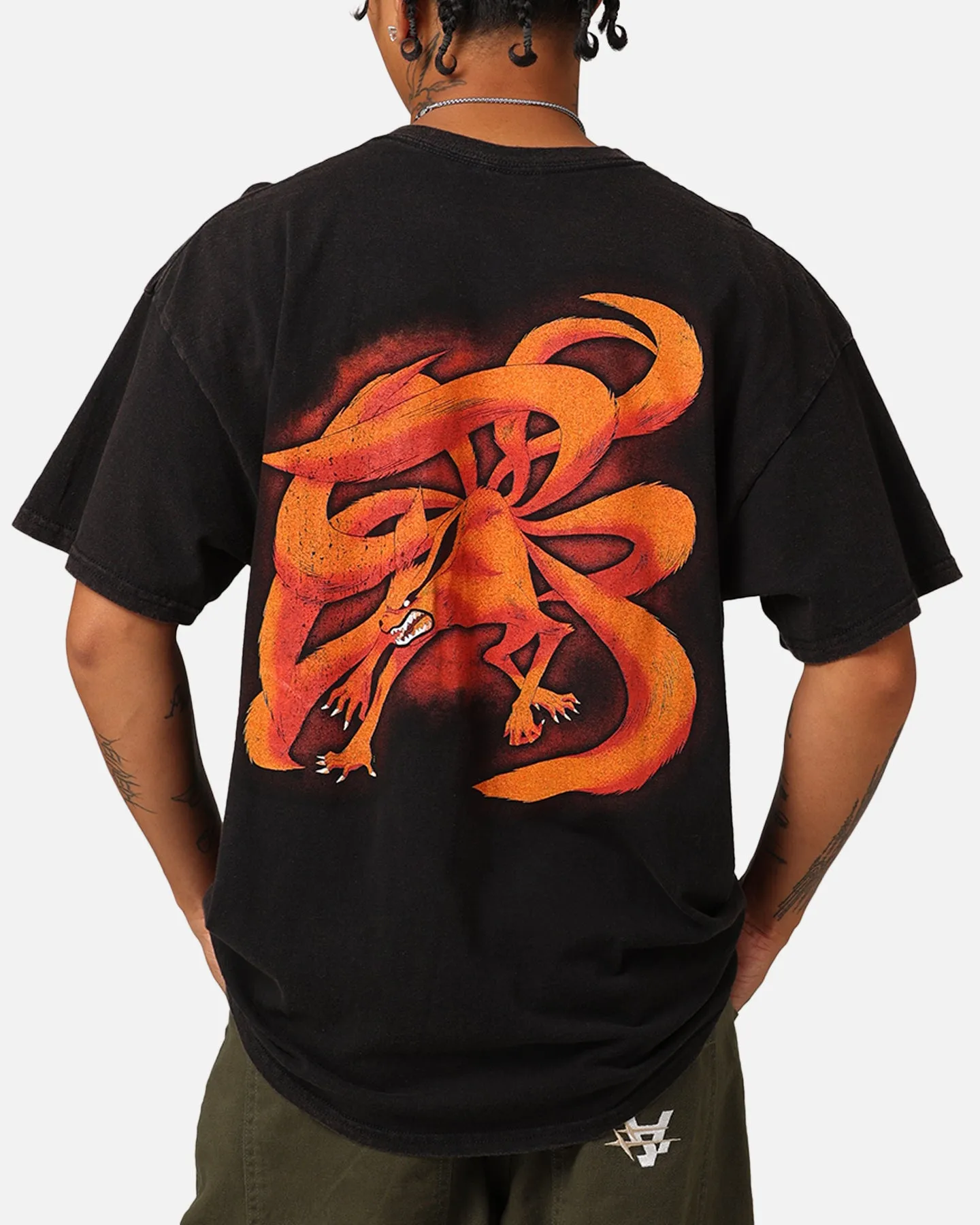 Goat Crew X Naruto Vintage T-Shirt Black Wash High Density Knit Plus size confidence
