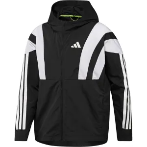 Music Streamlined Fit adidas ADIZERO A JKT  Mens Jacket Black