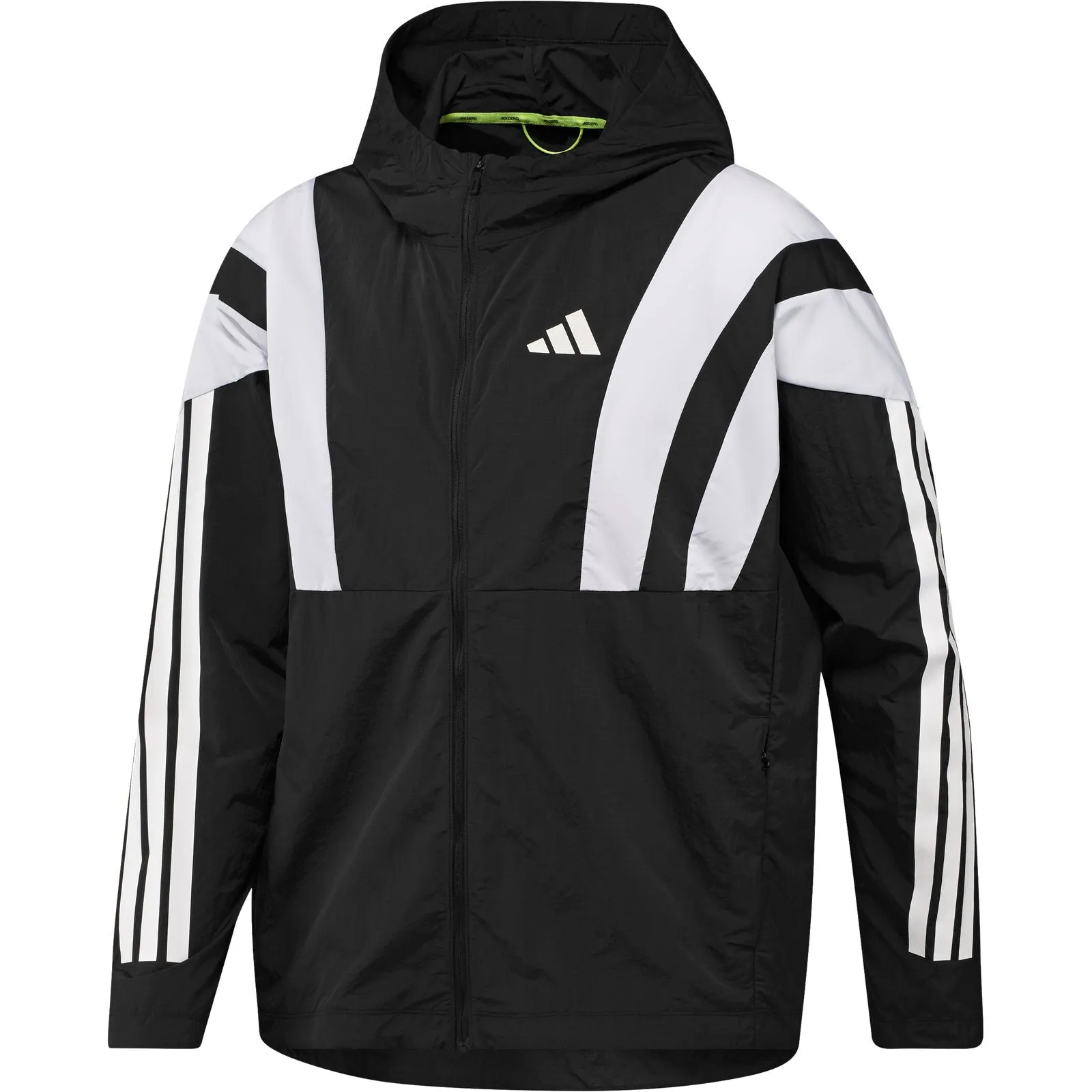 Music Streamlined Fit adidas ADIZERO A JKT  Mens Jacket Black