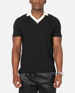 Sporty Look Sik Silk Polo T-Shirt Black