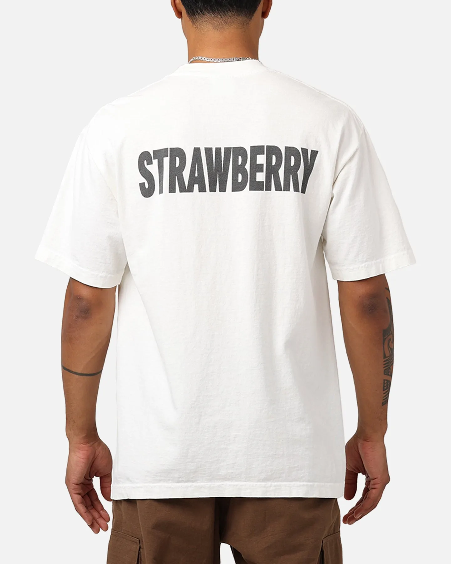 Strawberry Ritual T-Shirt Cream High Density Fabric LowImpact Manufacturing