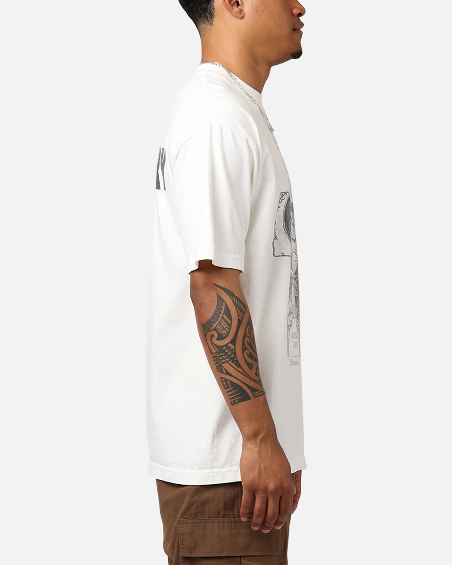 LowImpactDye Relaxed Look Strawberry Ritual T-Shirt Cream