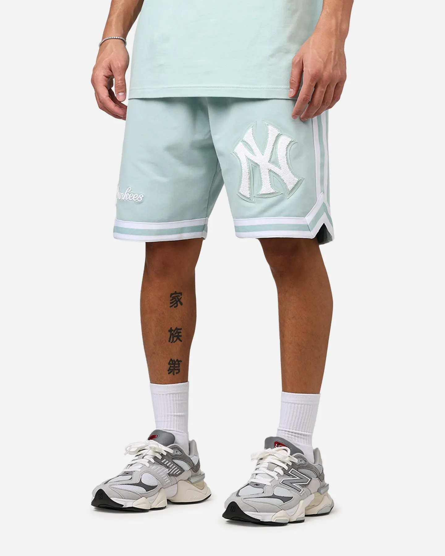 Quick Response Fit New Era New York Yankees 'Logo Select Mint' Shorts Mint/White