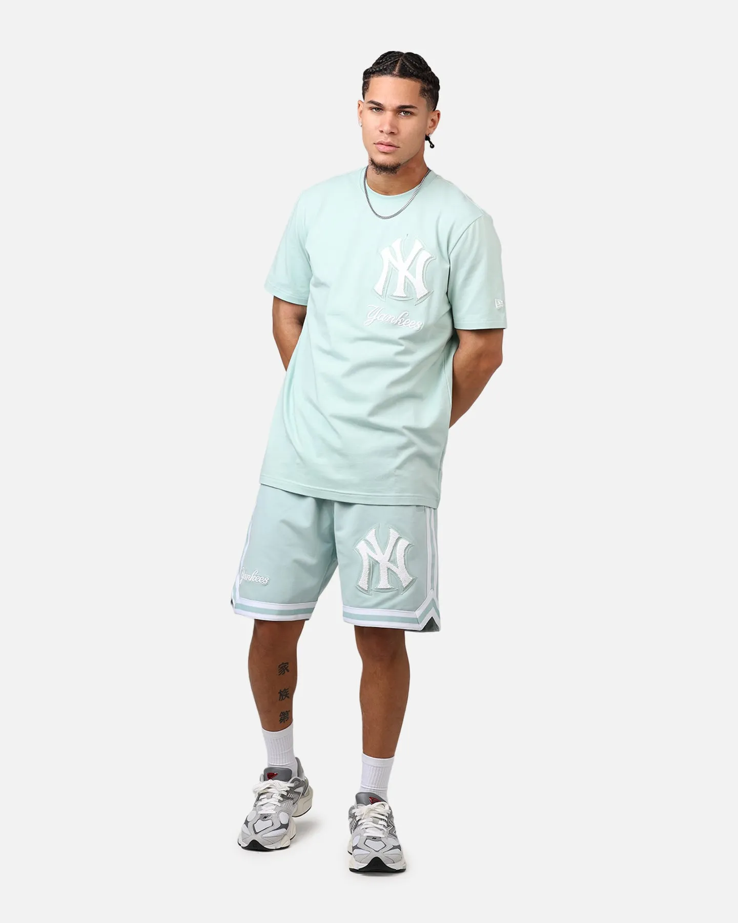 New Era New York Yankees 'Logo Select Mint' Shorts Mint/White Chic Look Beachwear