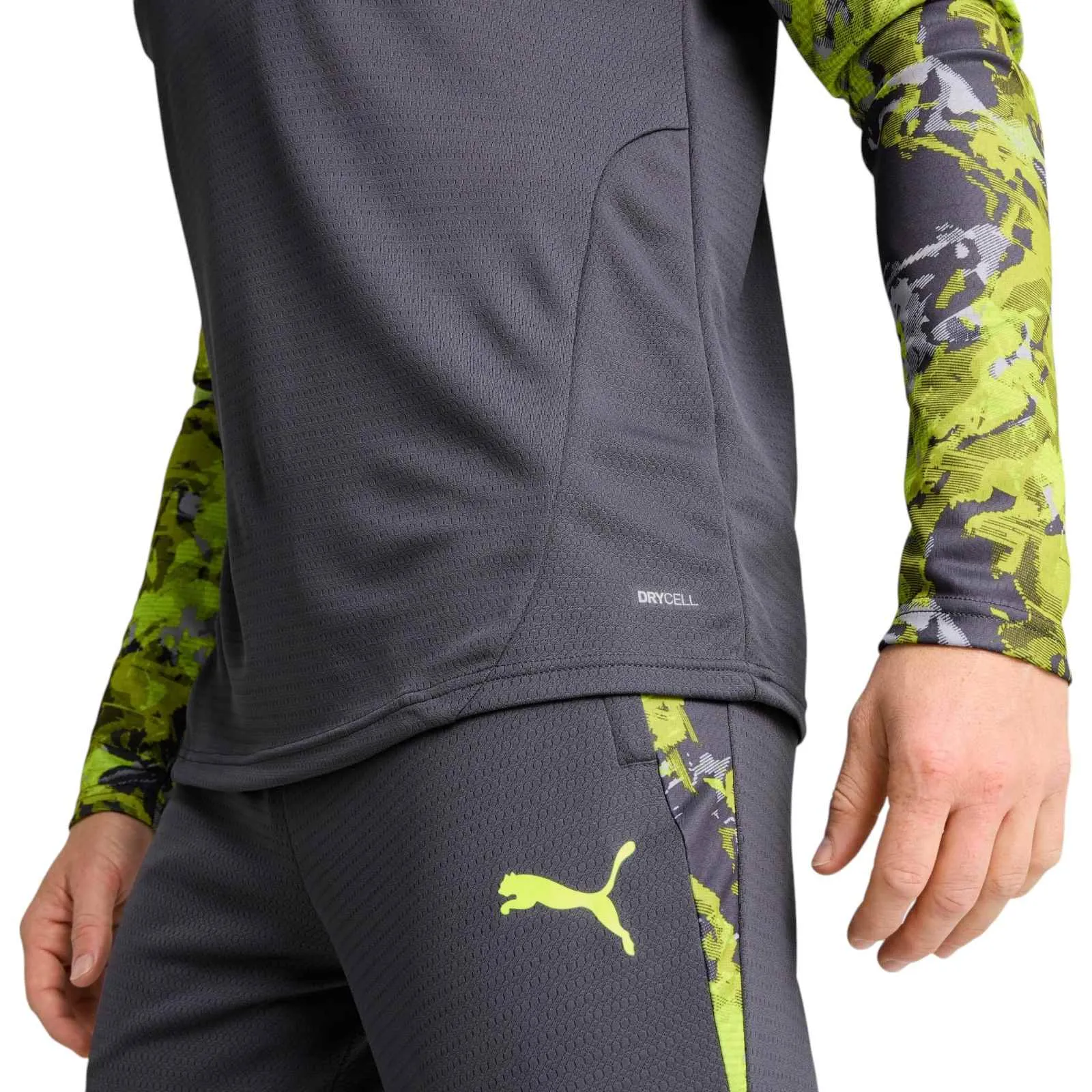 SmoothFinish Puma IndividualCUP Mens Half-Zip Long Sleeved Top