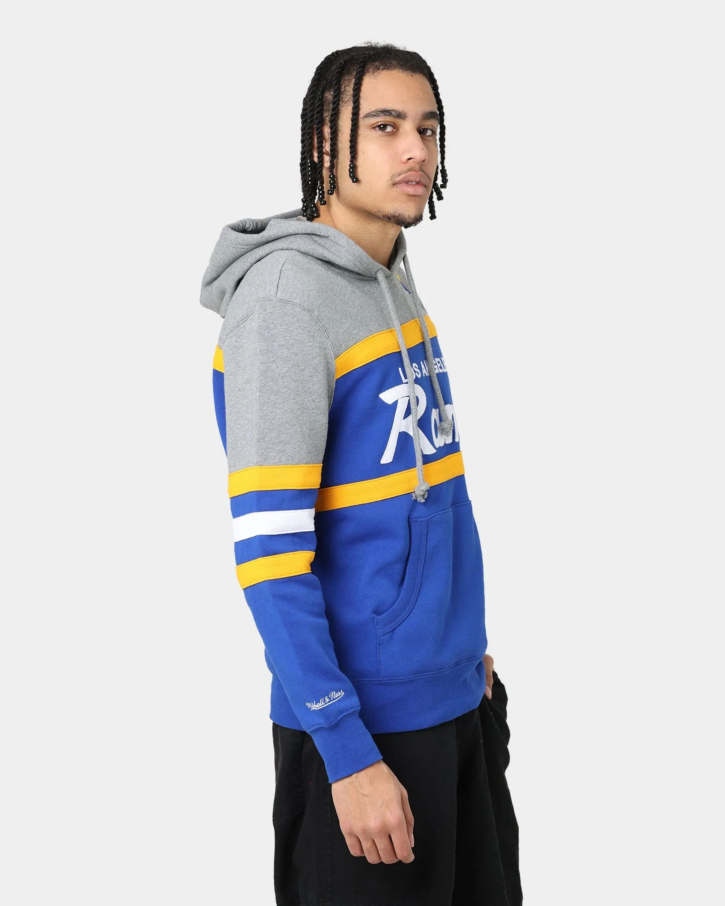 Mitchell & Ness Los Angeles Rams Head Coach Hoodie Royal/Yellow summer clothing friends gathering
