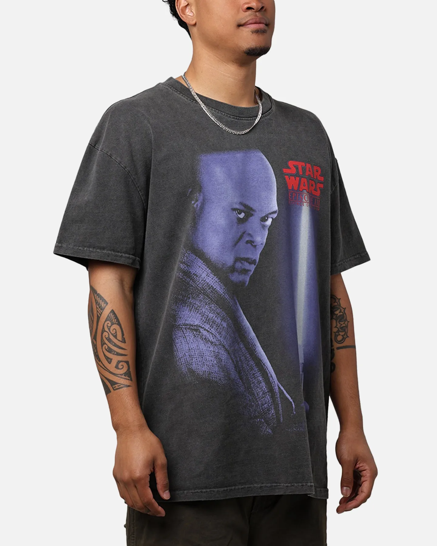 Star Wars Episode III '05 Heavyweight Vintage T-Shirt Black Wash EasyCare Fabric