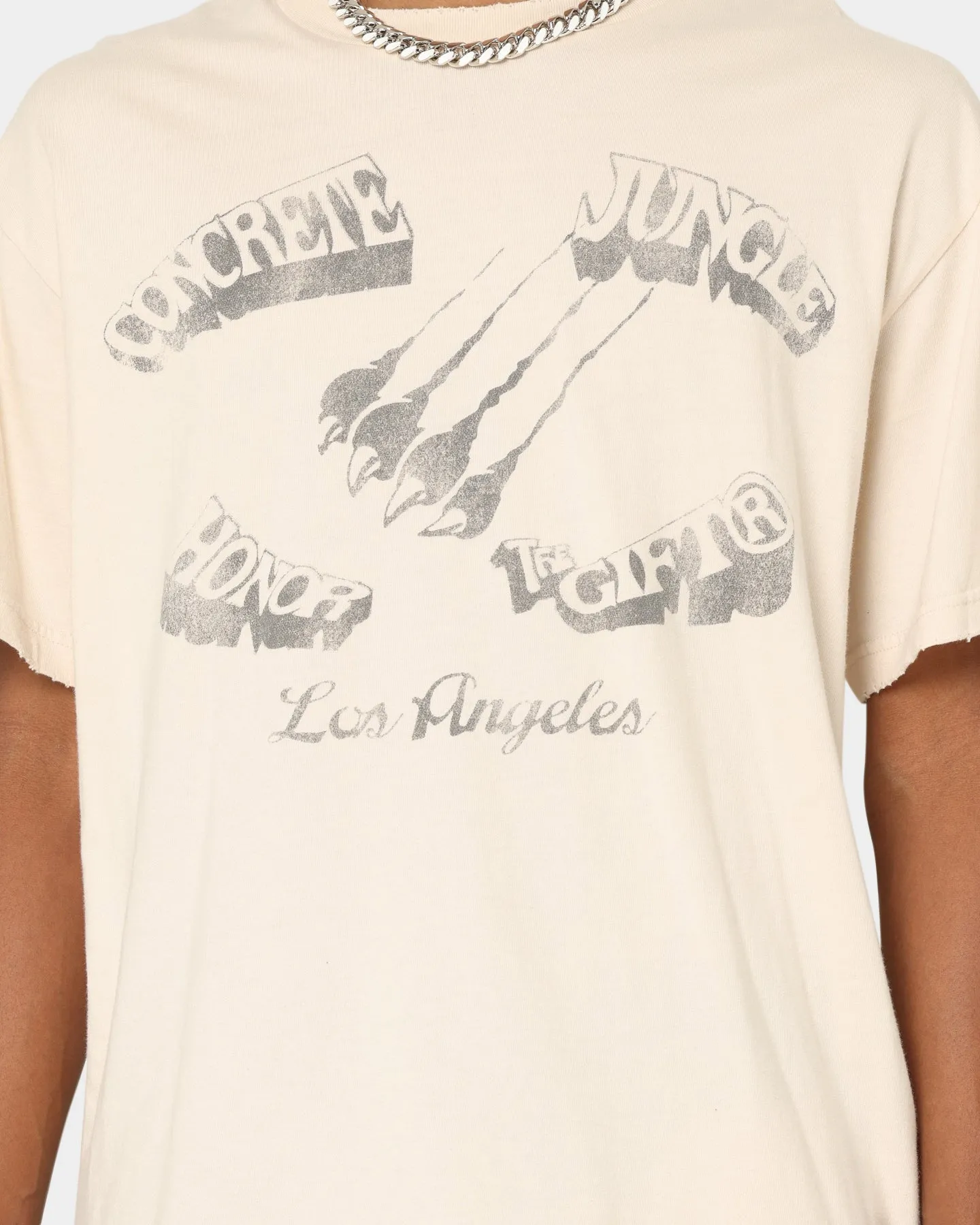 Honor The Gift Concrete Jungle T-Shirt Cream Timeless Wear Flattering Design