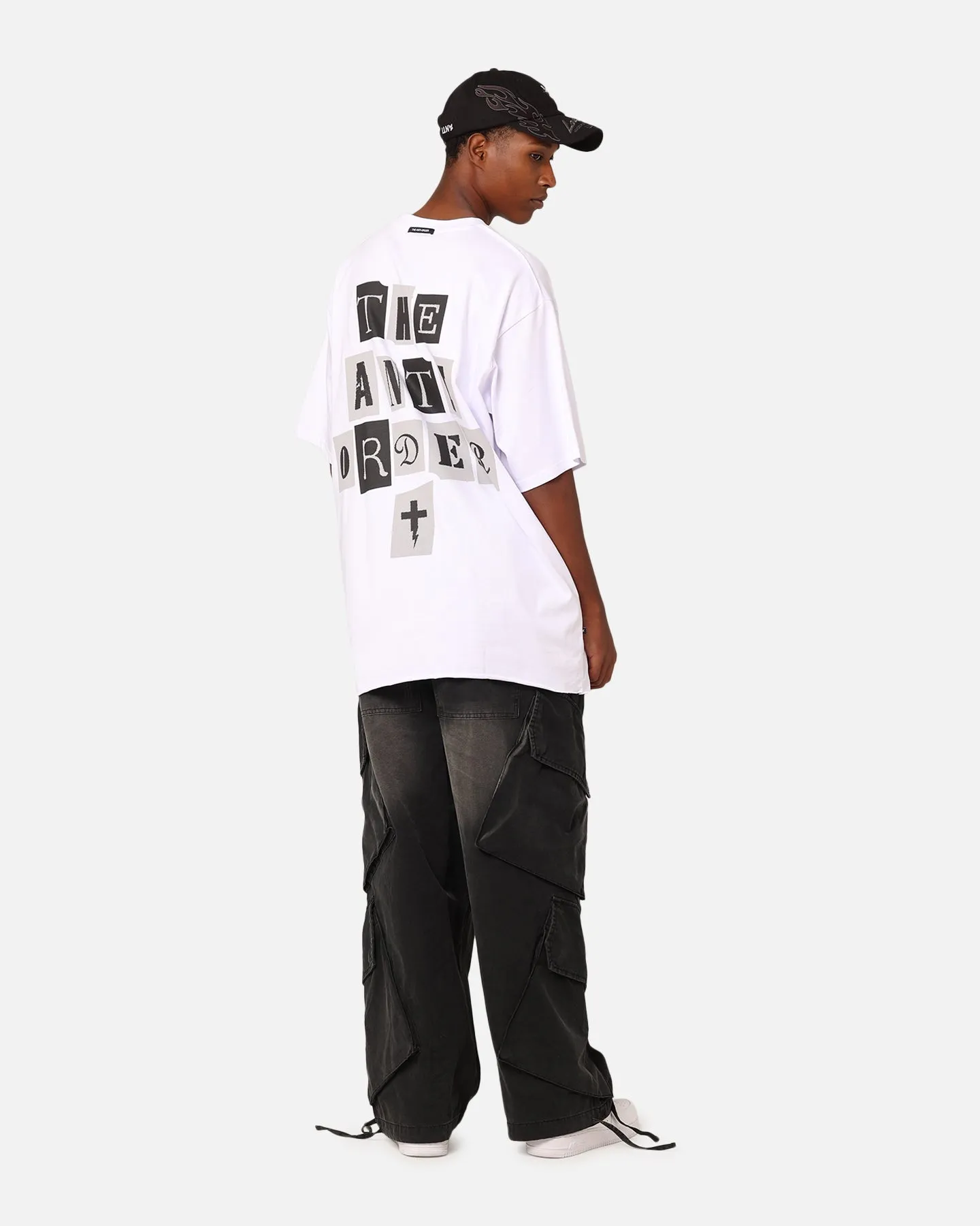 The Anti Order Ransom Baggy T-Shirt White Wrinkle Resistant Cloth Autumn coziness