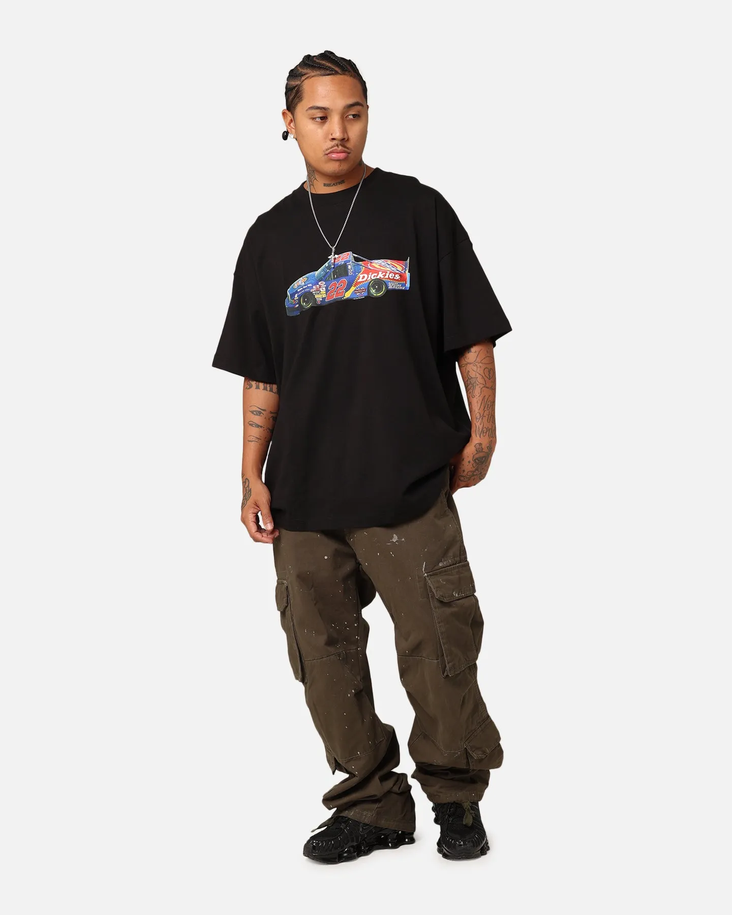 Dickies Go Time 330 T-Shirt Black Leather combination Easy-to-Match