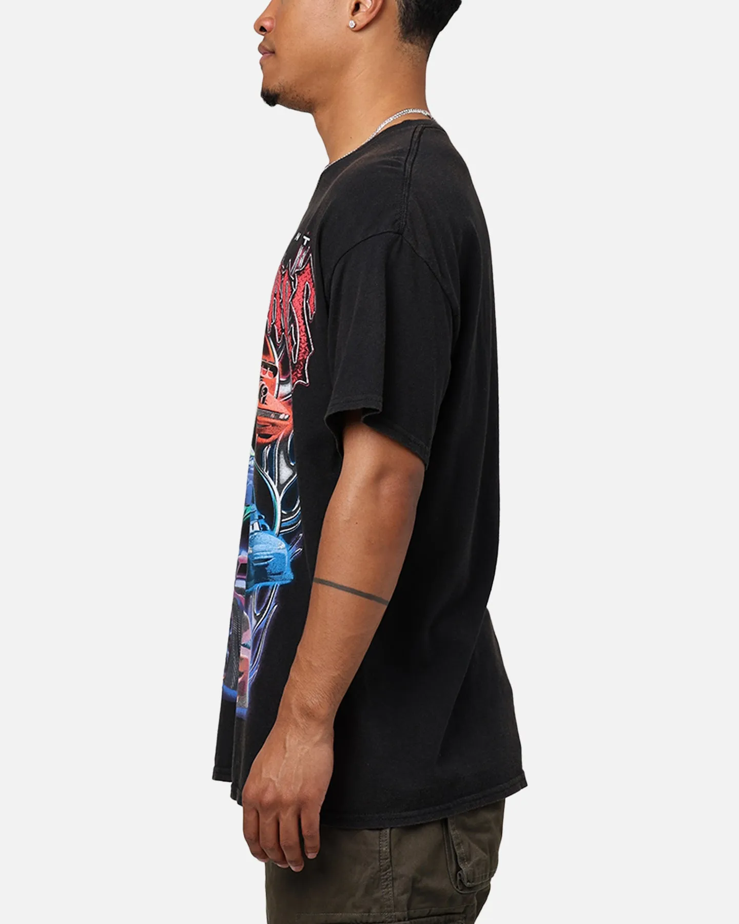 Goat Crew - Pixar Cars Delinquent Road Hazards Vintage T-Shirt Black Wash Relaxed Look Weekend Ready