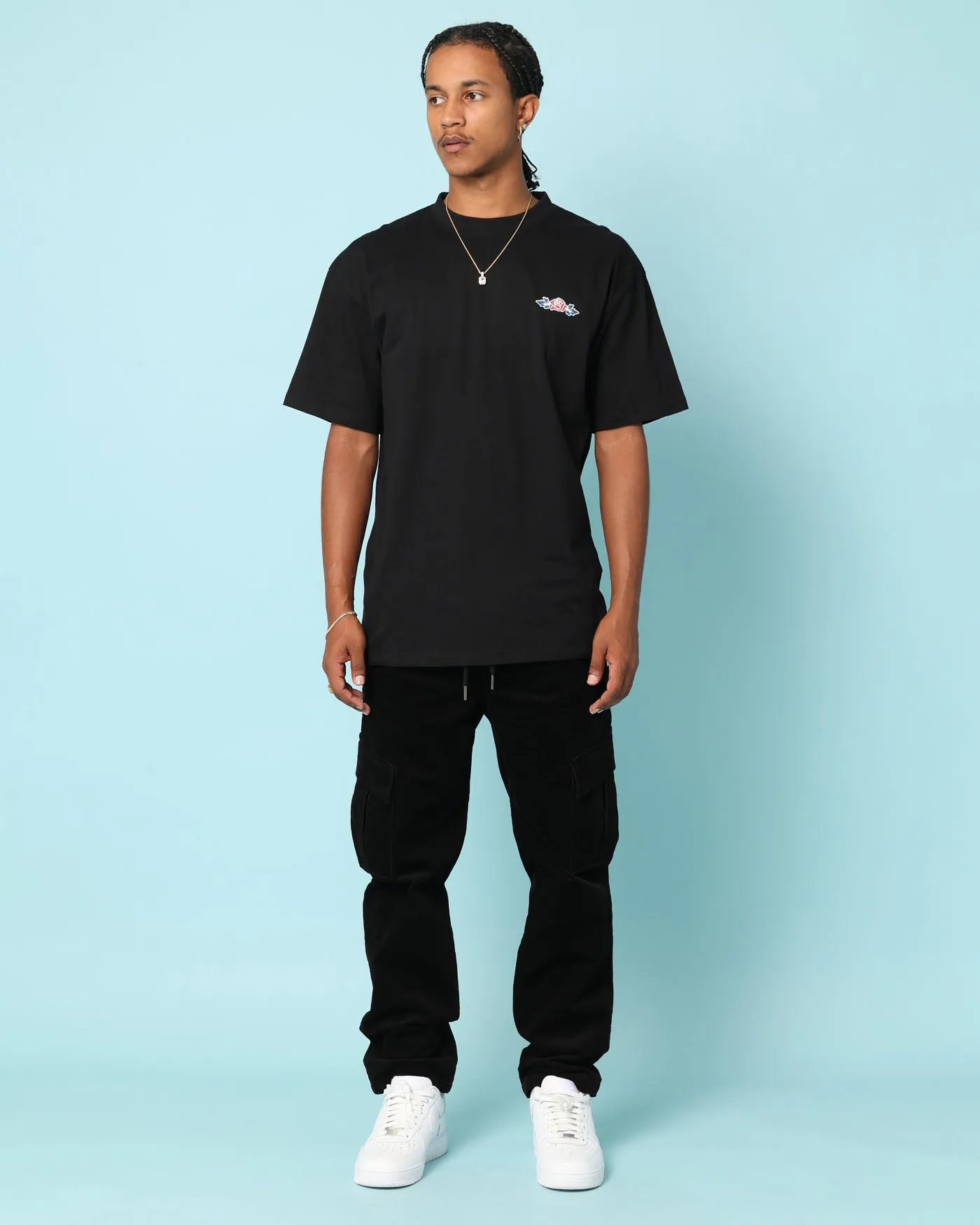 MinimalBranding Carr?? Rosebud T-Shirt Black
