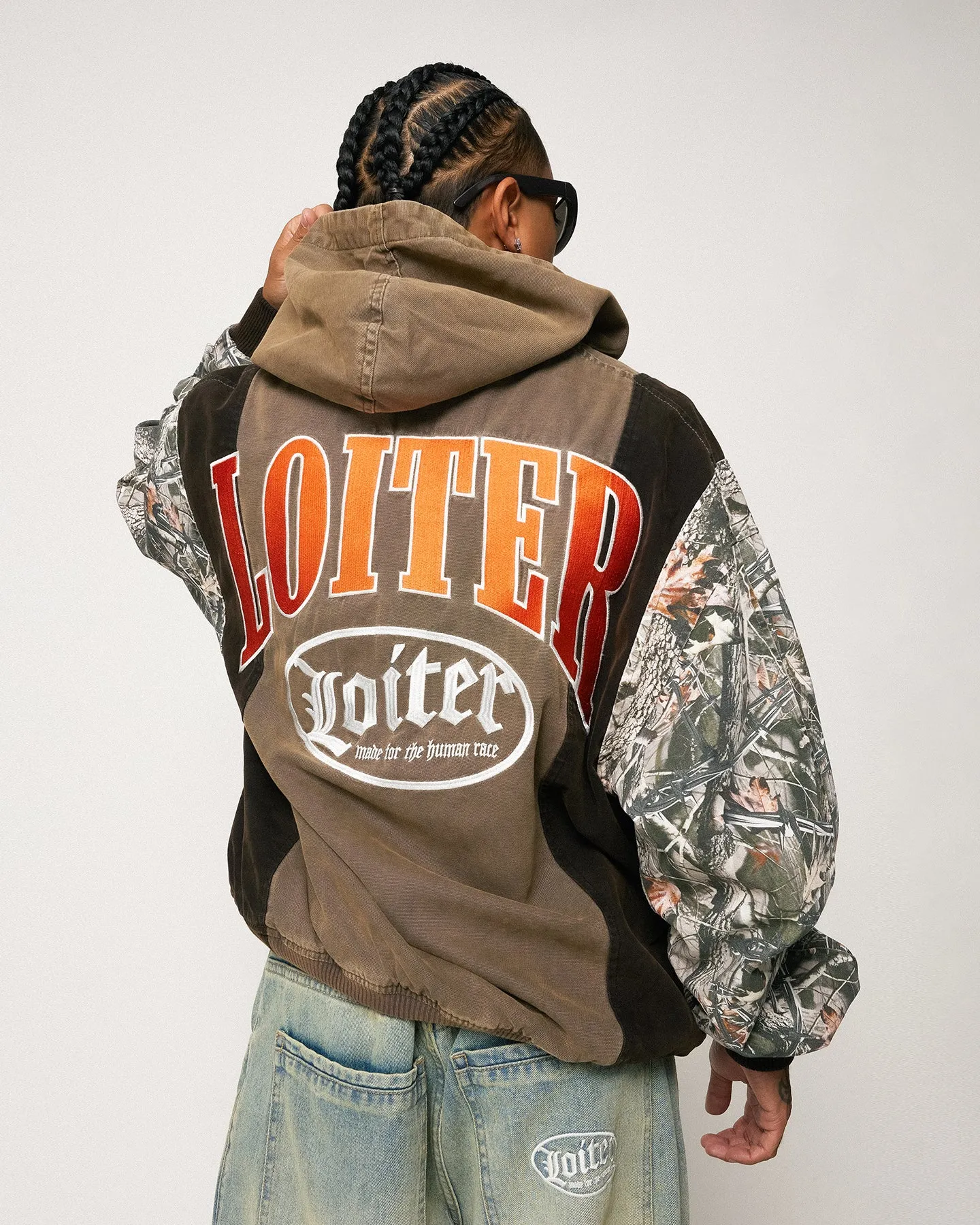 Active Outfit Loiter Splinter Hoodie Khaki/Camo