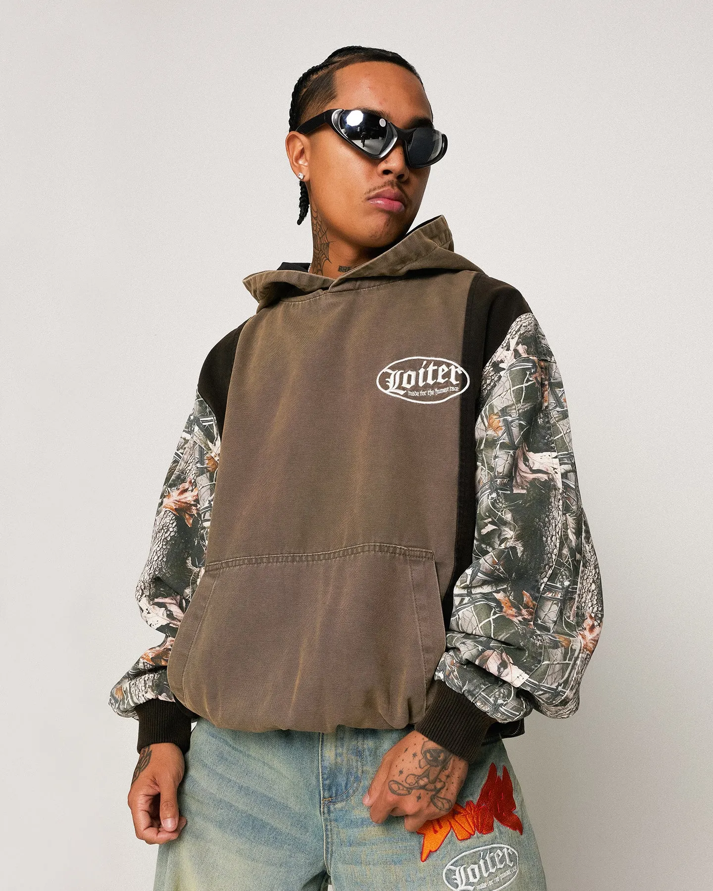 DIY wear Bettong like Loiter Splinter Hoodie Khaki/Camo