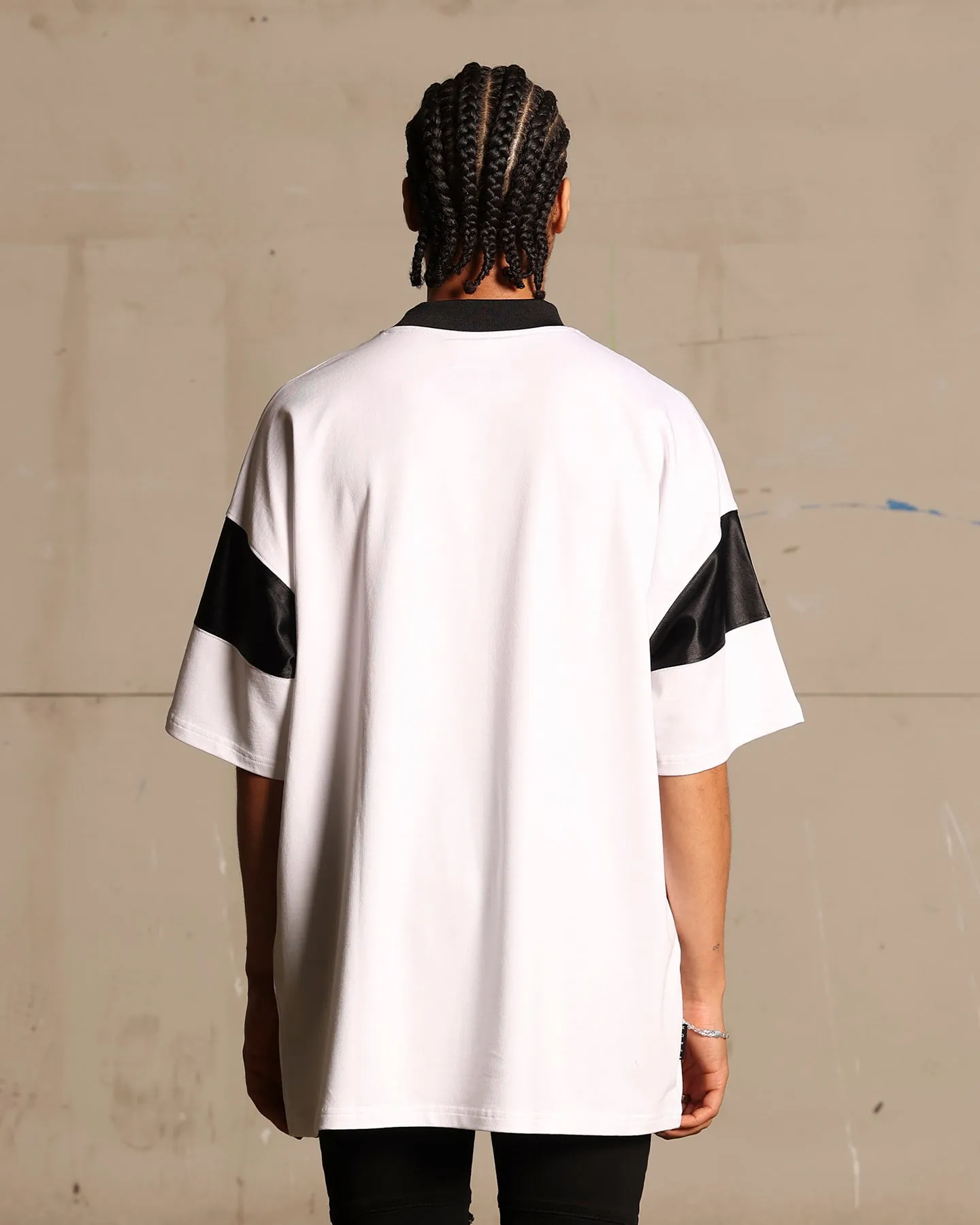 Saint Morta Box Panel T-Shirt White layerable