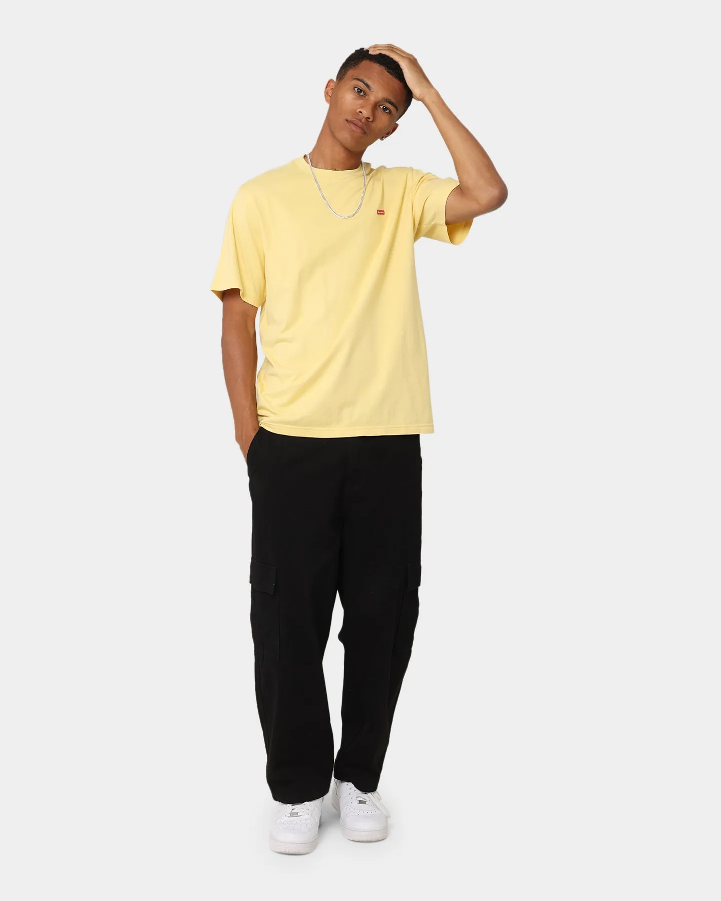 Supreme Small Box T-Shirt Pale Yellow Outdoor Comfort