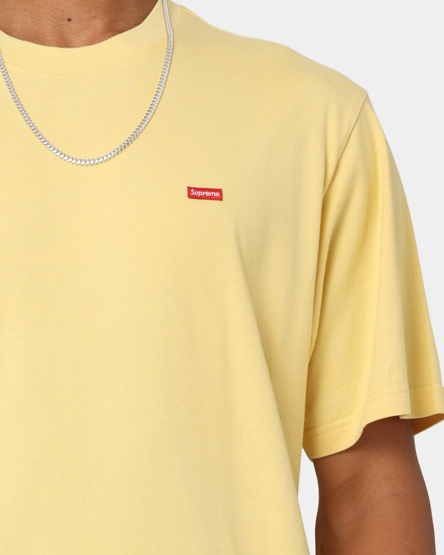 Supreme Small Box T-Shirt Pale Yellow Date night