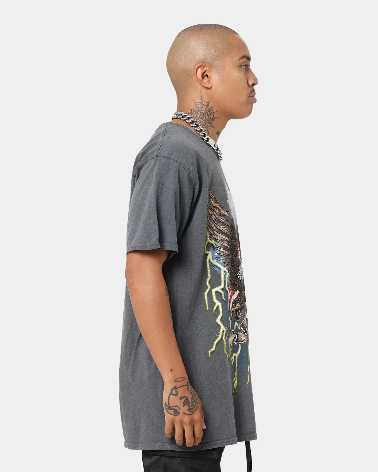Essential Comfort American Thrift Patriot Storm T-Shirt Off Black