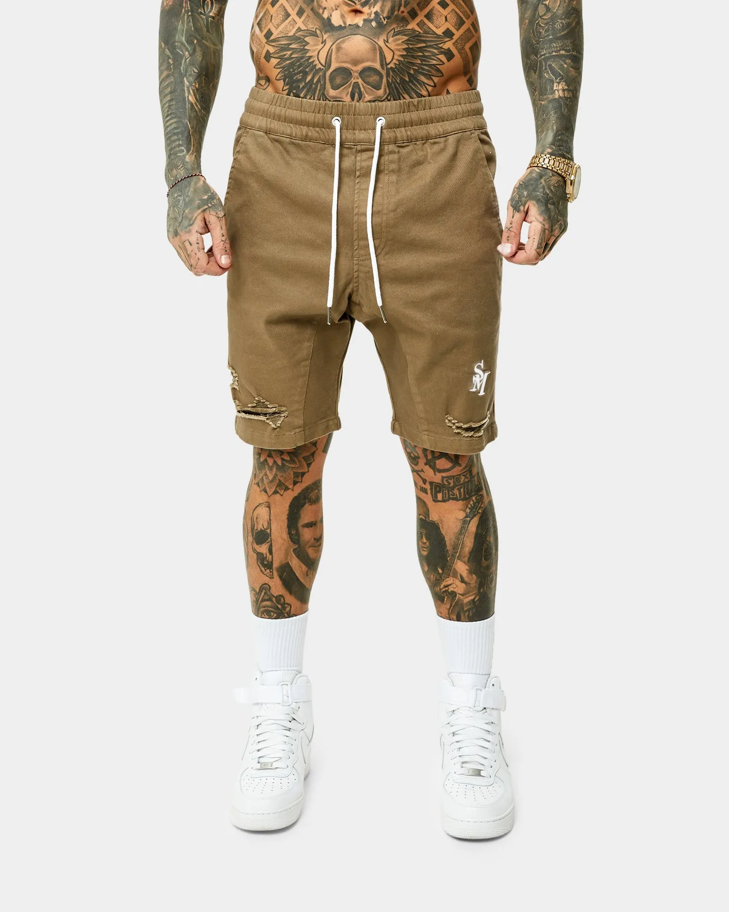 Daywear Saint Morta Annex Denim Shorts Brown