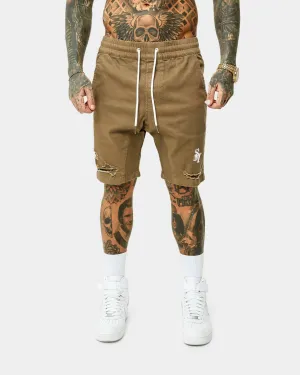 Daywear Saint Morta Annex Denim Shorts Brown