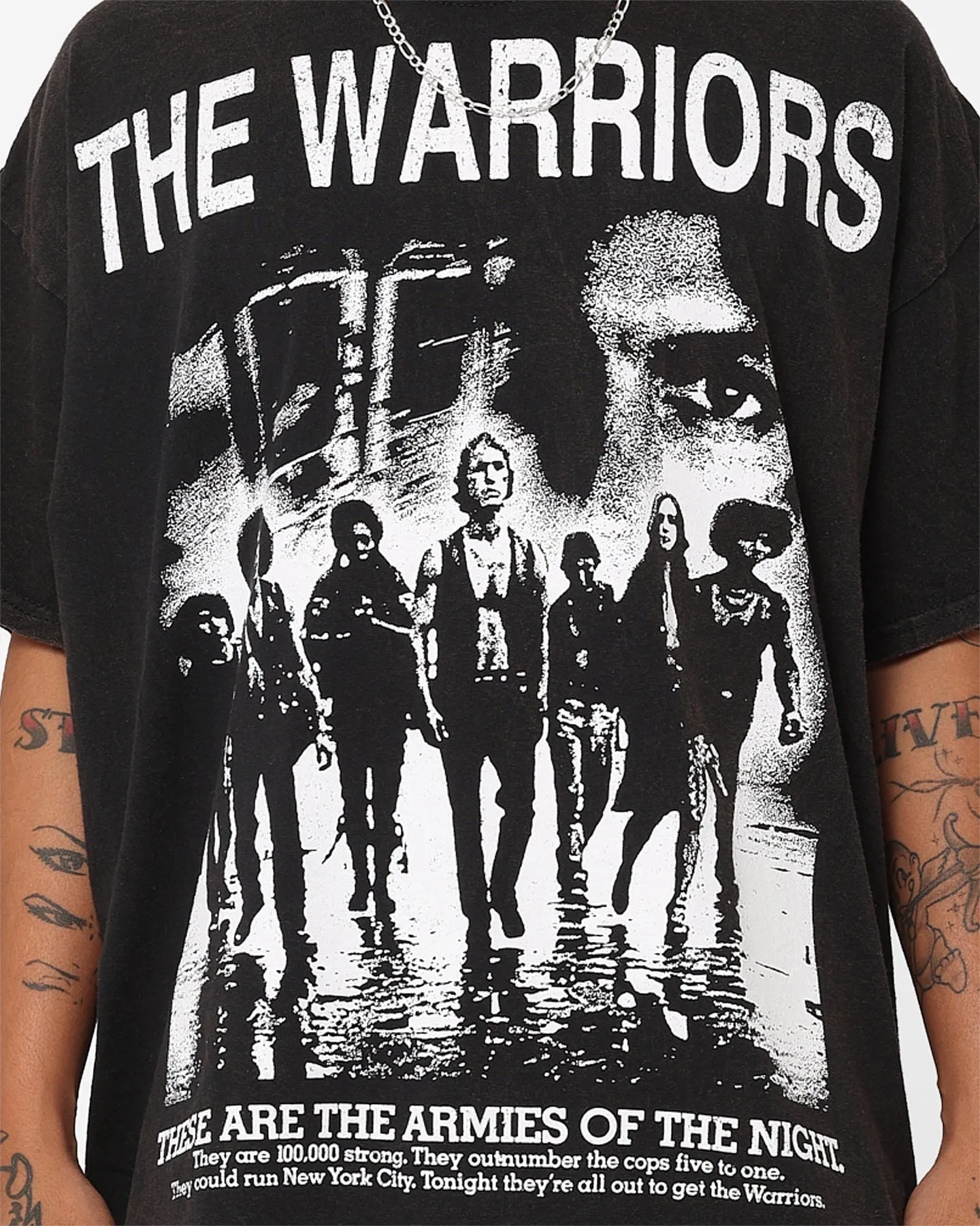 American Thrift X The Warriors Warriors Night T-Shirt Black Wash Active Trend