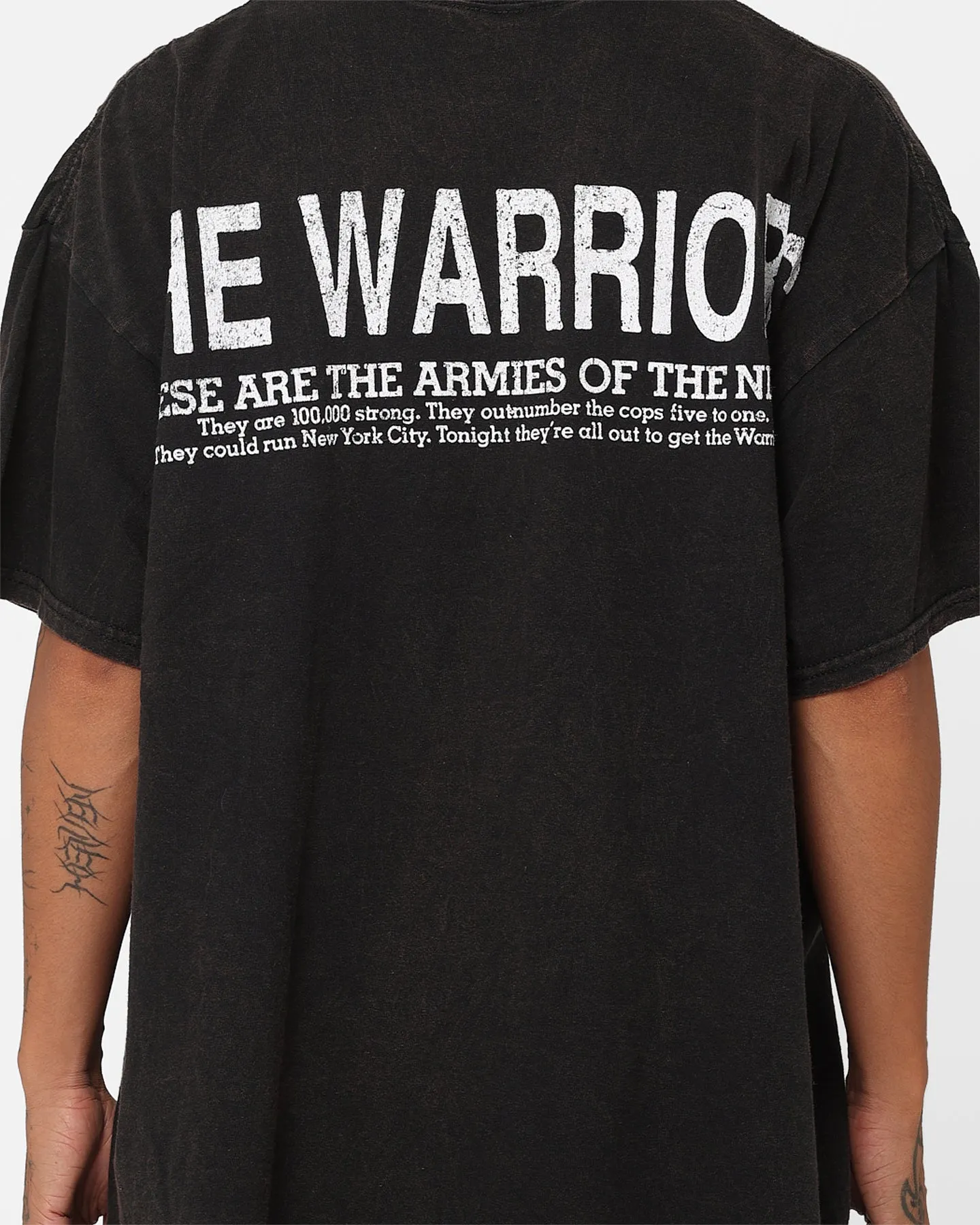 American Thrift X The Warriors Warriors Night T-Shirt Black Wash Classic Fit Christmas