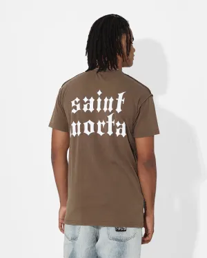 petite size Stretchable Armholes Saint Morta Corrupted Lafayette T-Shirt Vintage Brown