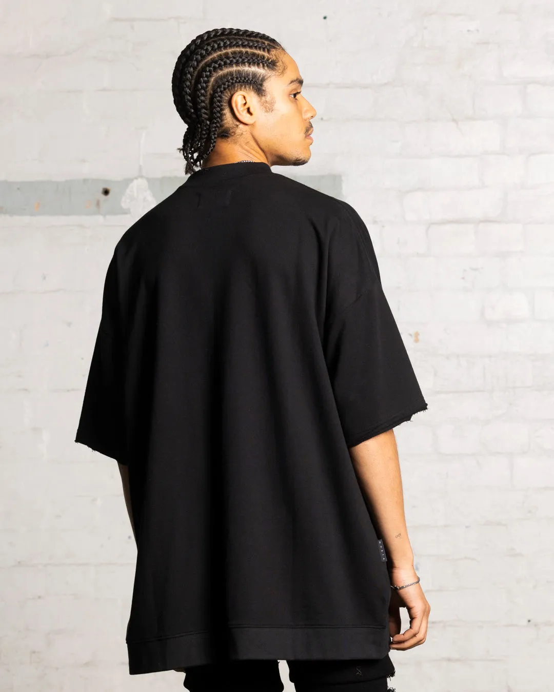 Slim fit sleekness Relaxing Day Saint Morta Shadow Boxy T-Shirt Black