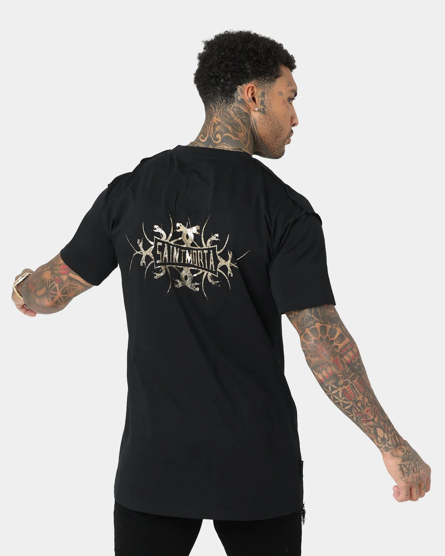winter warmth Saint Morta Venom Lafayette T-Shirt Black/Gold